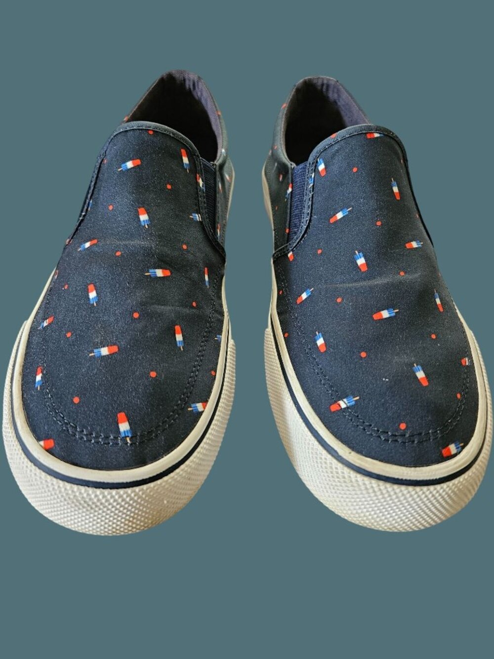 Sperry x Popsicle Striper TG Firecracker Ice Cream Slip On  Shoes Mens 9